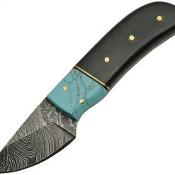 Outlet 👏 Damascus Skinner Horn Turquoise 🧨