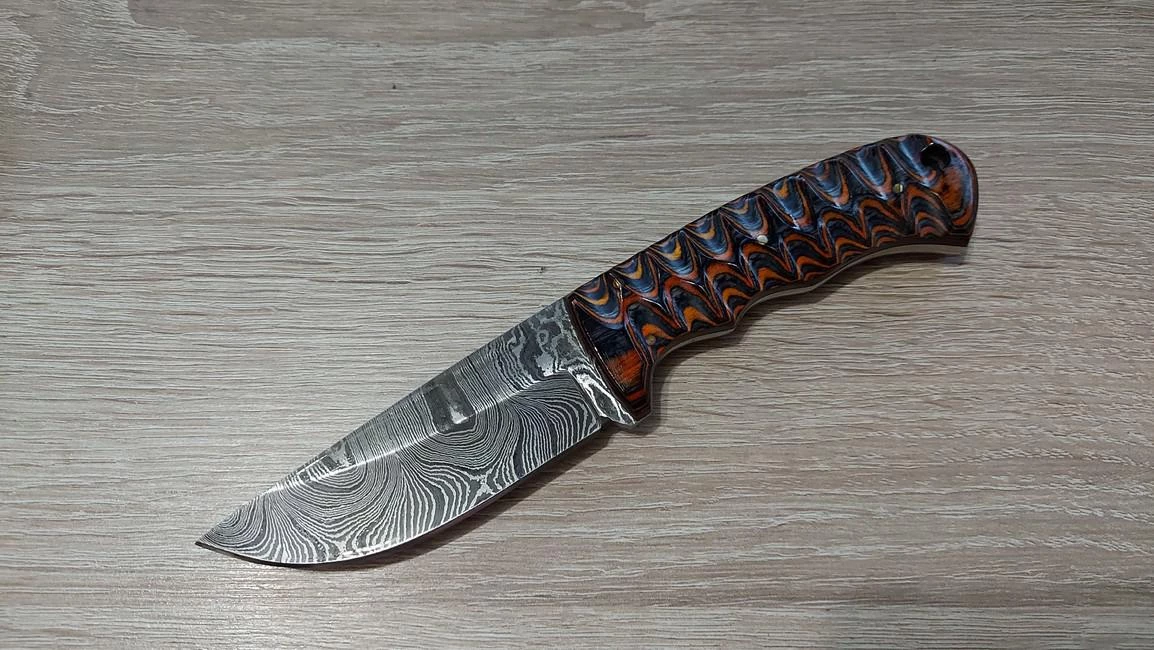 Brand new ๐ Damascus Twisted Wood Hunter ๐ - Image 4