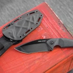 Best Pirce 🔥 Real Steel Doppler Fixed Blade All Black 🎁